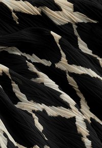 Next WIDE SLEEVE - Maksi garuma kleita - black white