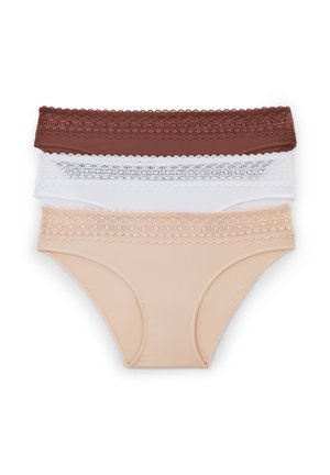 3 PACK - Slip - marron
