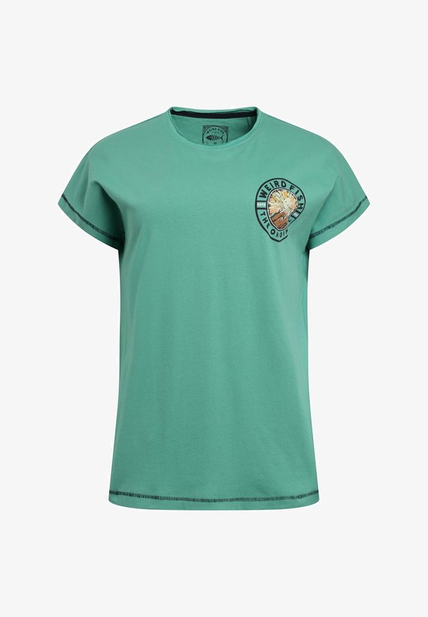 Print T-shirt - dark jade2