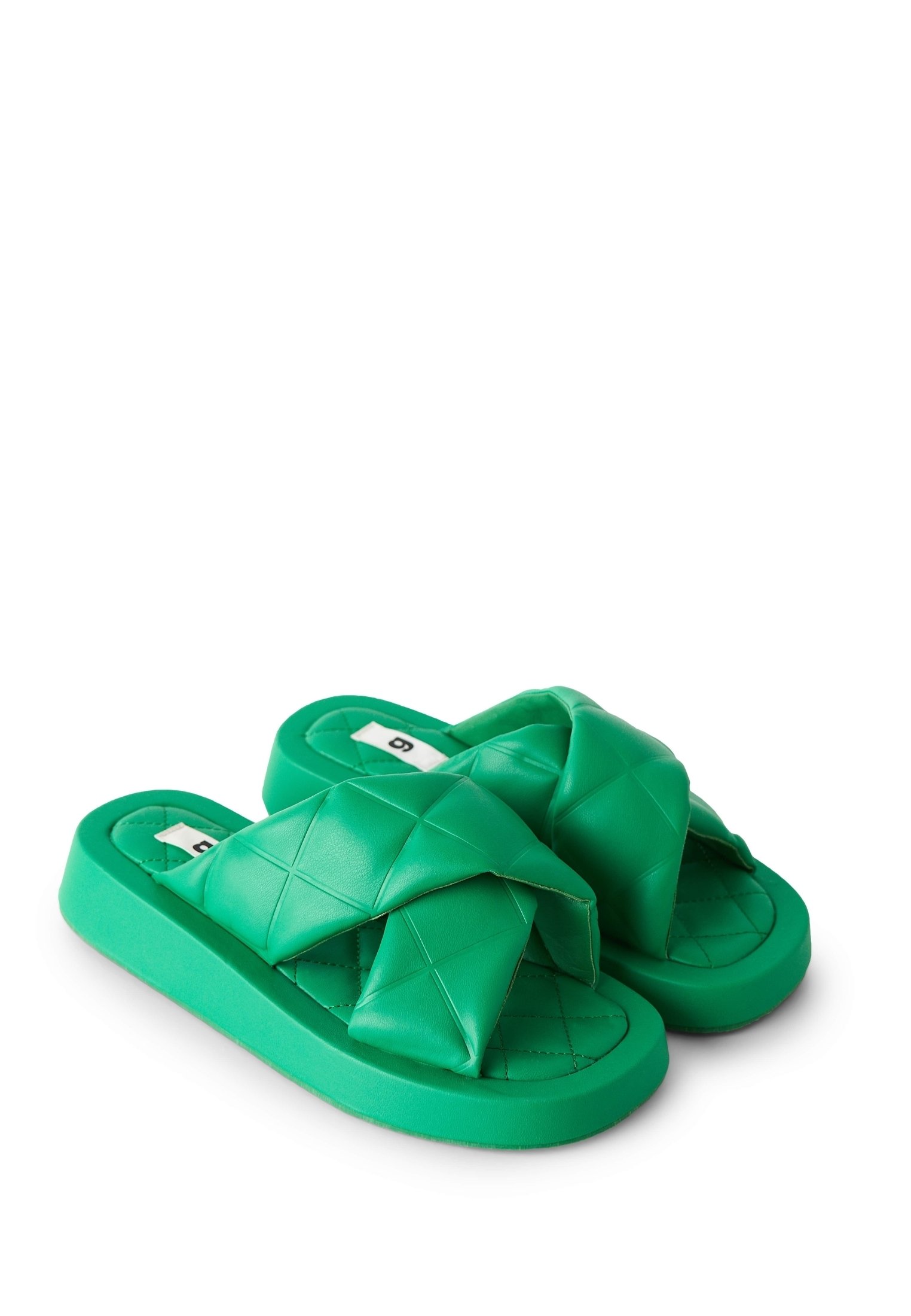 Gina Tricot TORA PADDED - Sandalias planas - green/verde - Zalando.es