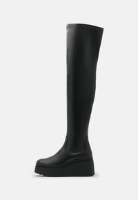 Even&Odd Wide Fit Plateaustøvler - black