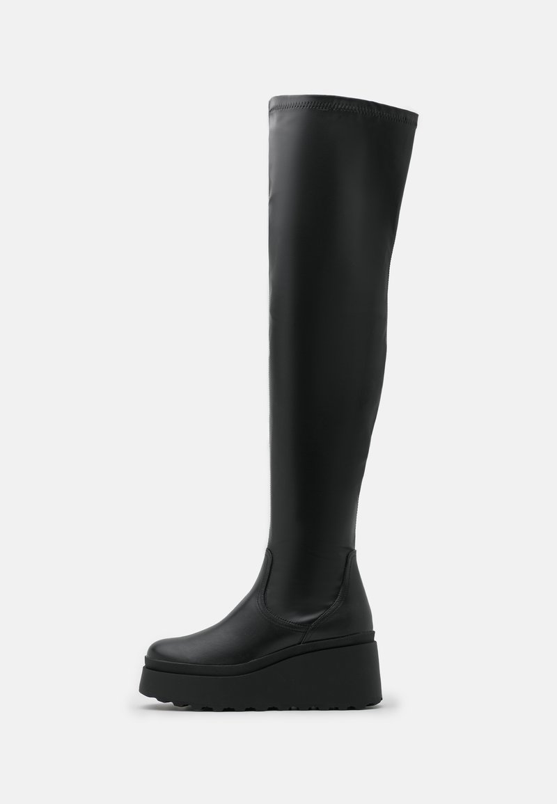 Even&Odd Wide Fit Plateaustøvler - black