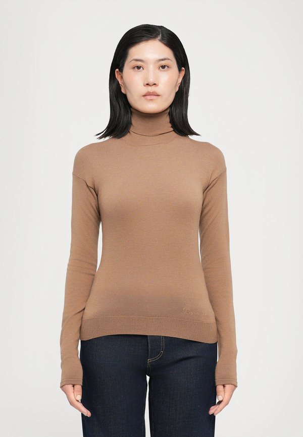TURTLE NECK - Jumper - camel