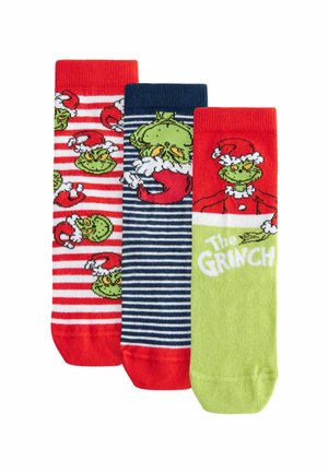 RICH LICENSE 3 PACK - REGULAR FIT - Ponožky - the grinch