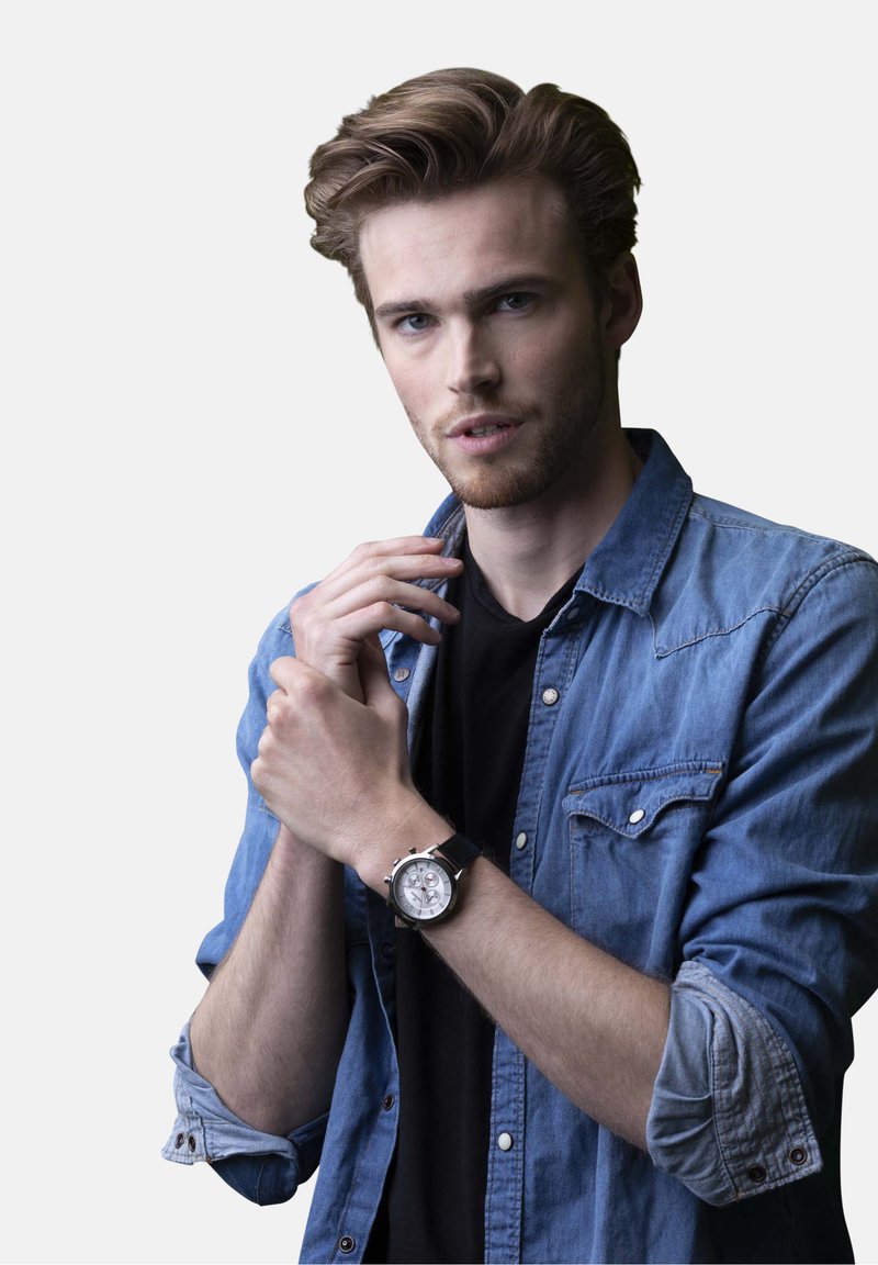 ORPHELIA Orologio Da Polso Al Quarzo Con Forma Rotonda - Colore Nero, Movimento A Batteria, Design Classico E Minimalista Per Uomo E Donna - 6