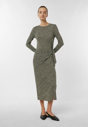 Jerseykleid - olivgrün