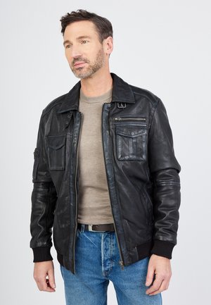 Lederjacke - black