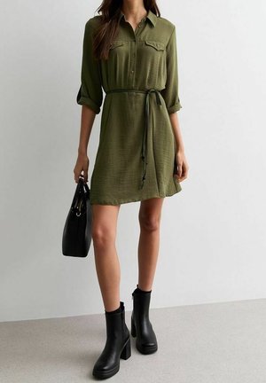 Vestido camisero - khaki