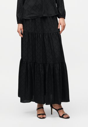LOGO TIER SKIRT - Maksihame - black