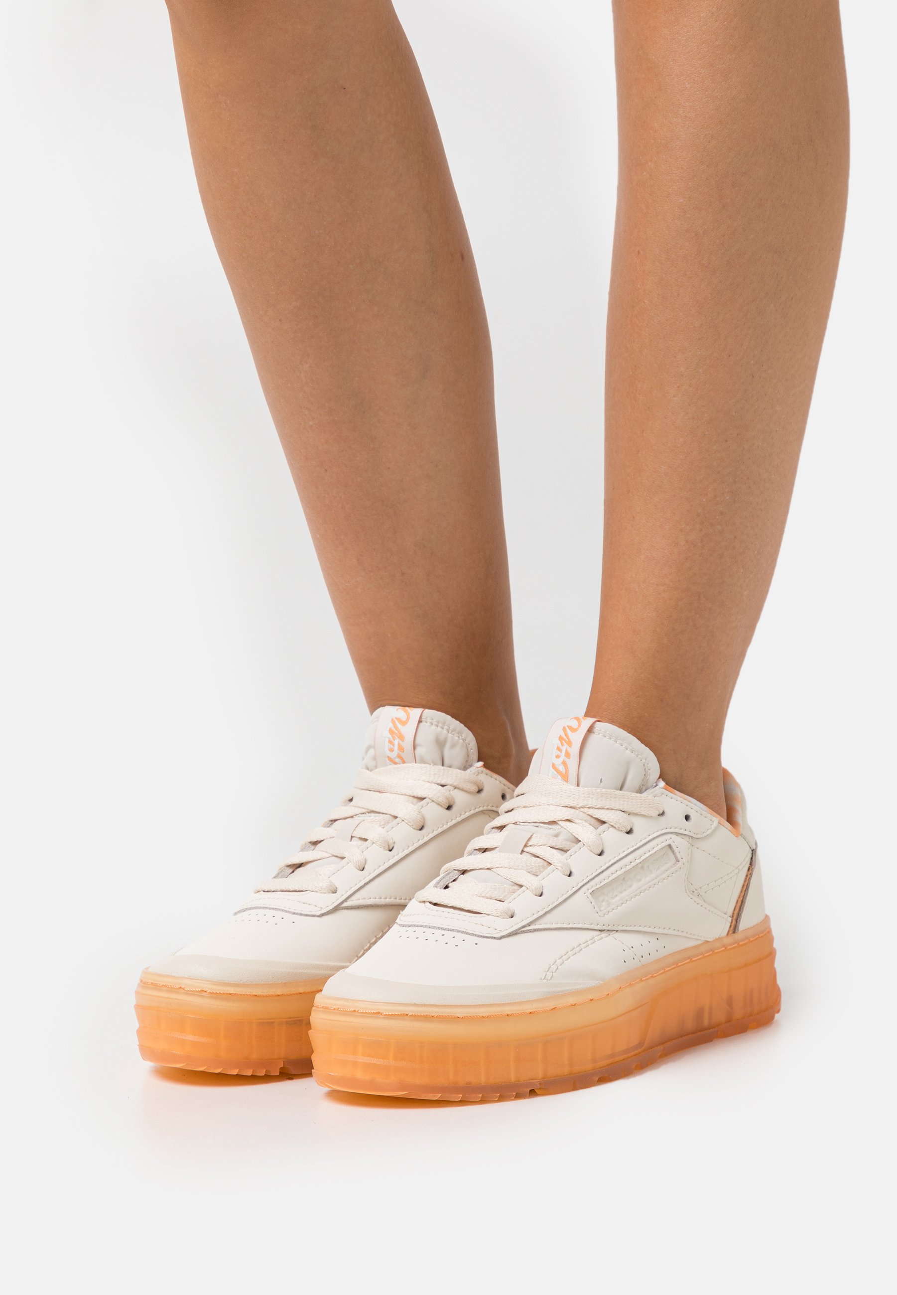 Reebok Classic CLUB C DOUBLE GEO - Baskets basses - sand/écru - ZALANDO.FR