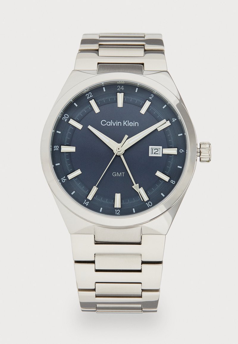 Calvin Klein DISTINGUISH - Laikrodis - silver-coloured/blue