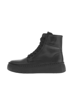 Platform ankle boots - schwarz