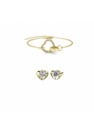 PARURE SIMPLY LOVE LOCKED HEART - Boucles d'oreilles - doré   cristal