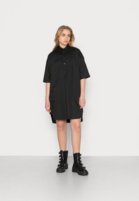 G-STAR SHIRT SHORT SLEEVE - Vestido camiseiro - black