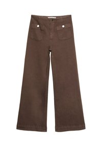 D77 - Tygbyxor - dark brown