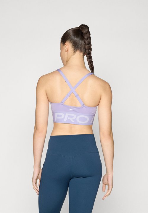 Nike INDY PLUNGE BRA BOLD - Sujetadores deportivos con sujeción media - lilac ice/amethyst tint/white — foto 3
