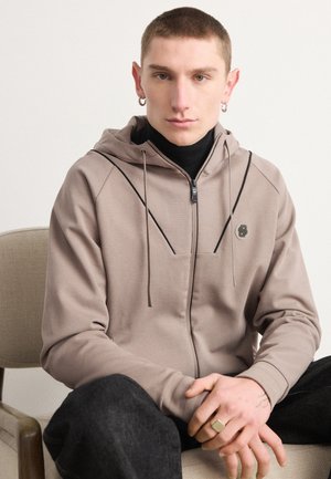 SAGGY - Zip-up sweatshirt - light pastel green