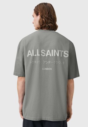 AllSaints UNDERGROUND CREW - Printtipaita - metallic grey