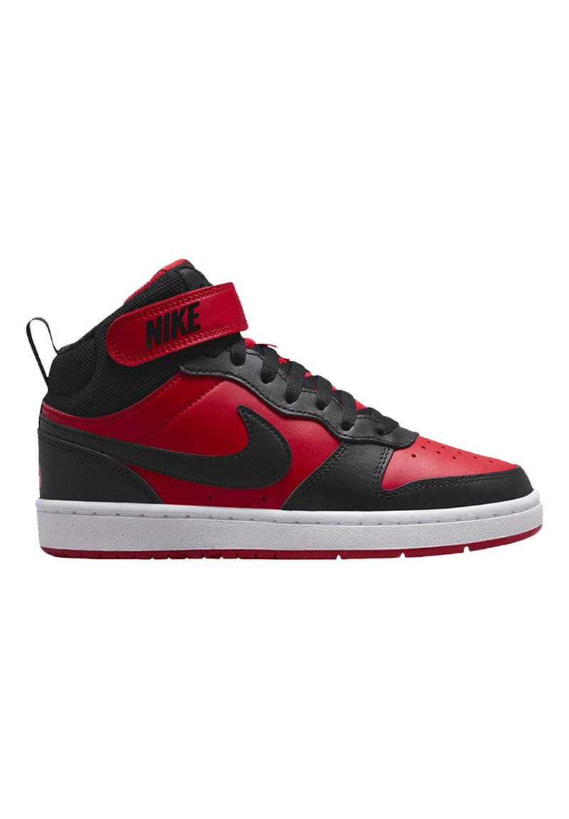 Nike Sportswear - COURT BOROUGH MID 2 - Korkeavartiset tennarit - univ red/black-white, Suurenna