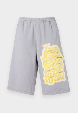 EMBROIDERED - Denim shorts - blue