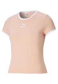 Puma CLASSICS FITTED  - Jednoduché tričko - apricot blush