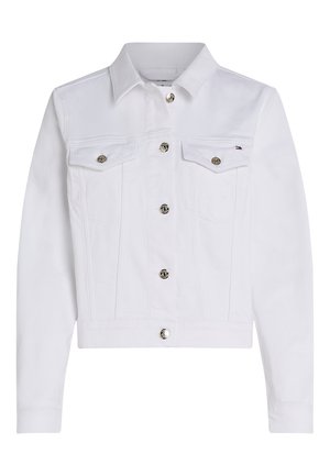 Tommy Hilfiger, SLIM WHITE DENIM TRUCKER JACKET - Traper jakna - optic white
