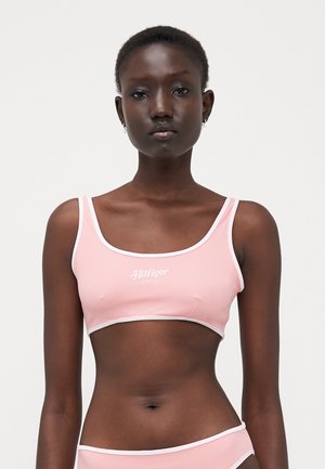 ESSENTIALS BRALETTE LOGO - Bikini top - carnation pink