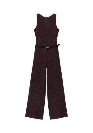 WITH BELT - Overal - bordeaux