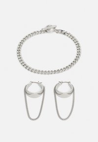 Jack & Jones - JACASTIN EARRING BRACELETS UNISEX SET - Armbånd - silver-coloured Miniatyrbilde 1