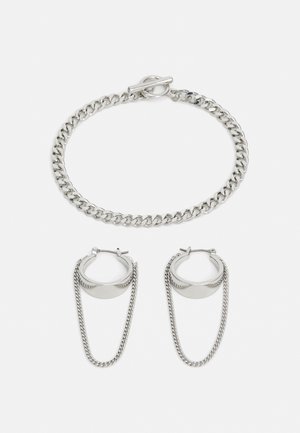 JACASTIN EARRING BRACELETS UNISEX SET - Armband - silver-coloured