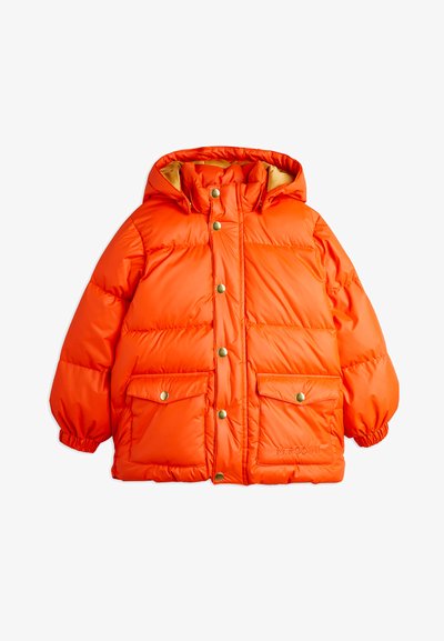 Mini Rodini HEAVY HOODED PUFFER JACKET UNISEX - Chaqueta de invierno - orange