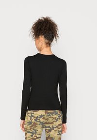 NA-KD KEYHOLE LONG SLEEVE - Camisola de manga comprida - black