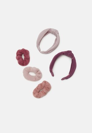 EXCLUSIVE SET ALICE BAND AND SCRUNCHIE - Hair styling accessory - dark dusty pink