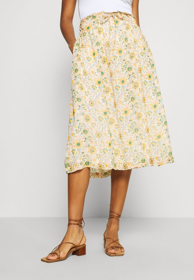JACARA BOUQUET - A-linjainen hame - off white