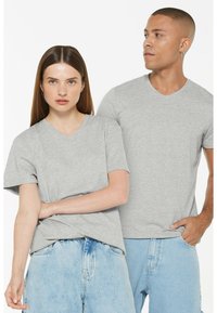 Harlem Soul 2ER-PACK - Basic T-shirt - greymelange   greymelange