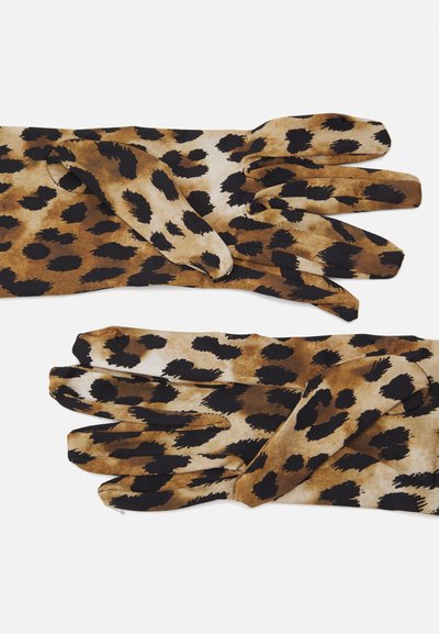 MOSCHINO LEOPARD GLOVES - Gants - black