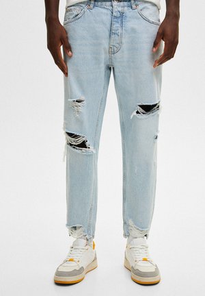 Jeans a sigaretta - stone blue denim