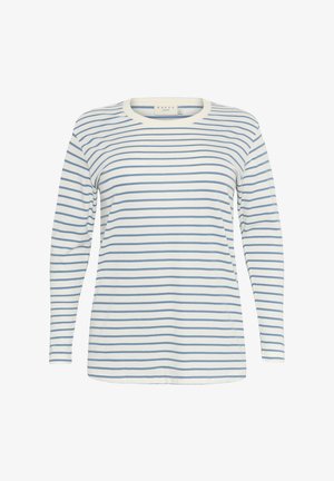Kaffe Curve WINNI - T-shirt à manches longues - ant white/windward stripe