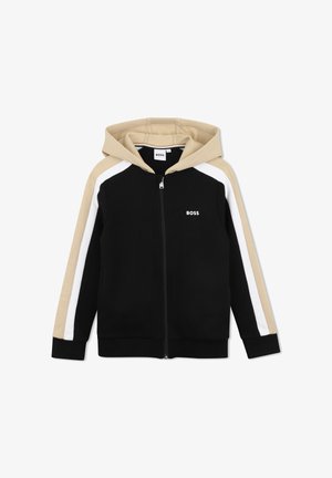 BOSS Kidswear, SWEAT ZIPPÉ À CAPUCHE - Sudadera con cremallera - black