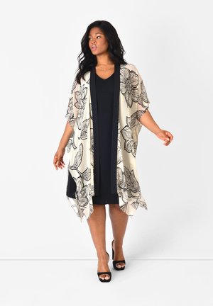FLORAL PRINT KIMONO & DRESS CO-ORD - Fodralklänning - black