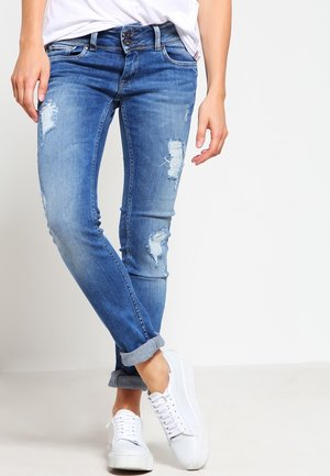 Slim fit jeans - destroyed denim