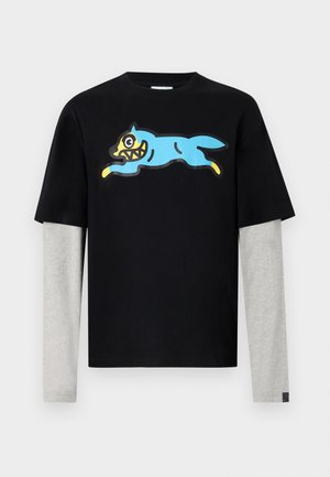 Icecream RUNNING DOG LAYERED  - Long sleeved top - black