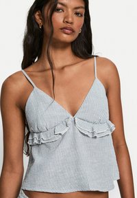 Bershka - STRAPPY RUSTIC - Top - royal blue Thumbnail Image 1
