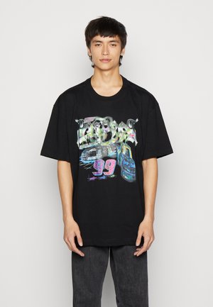 UNISEX OVERSIZED PRINTED - Triko s potiskem - black