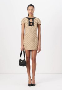 Elisabetta Franchi WOMENS DRESS - Φόρεμα ημέρας - paglia/nero