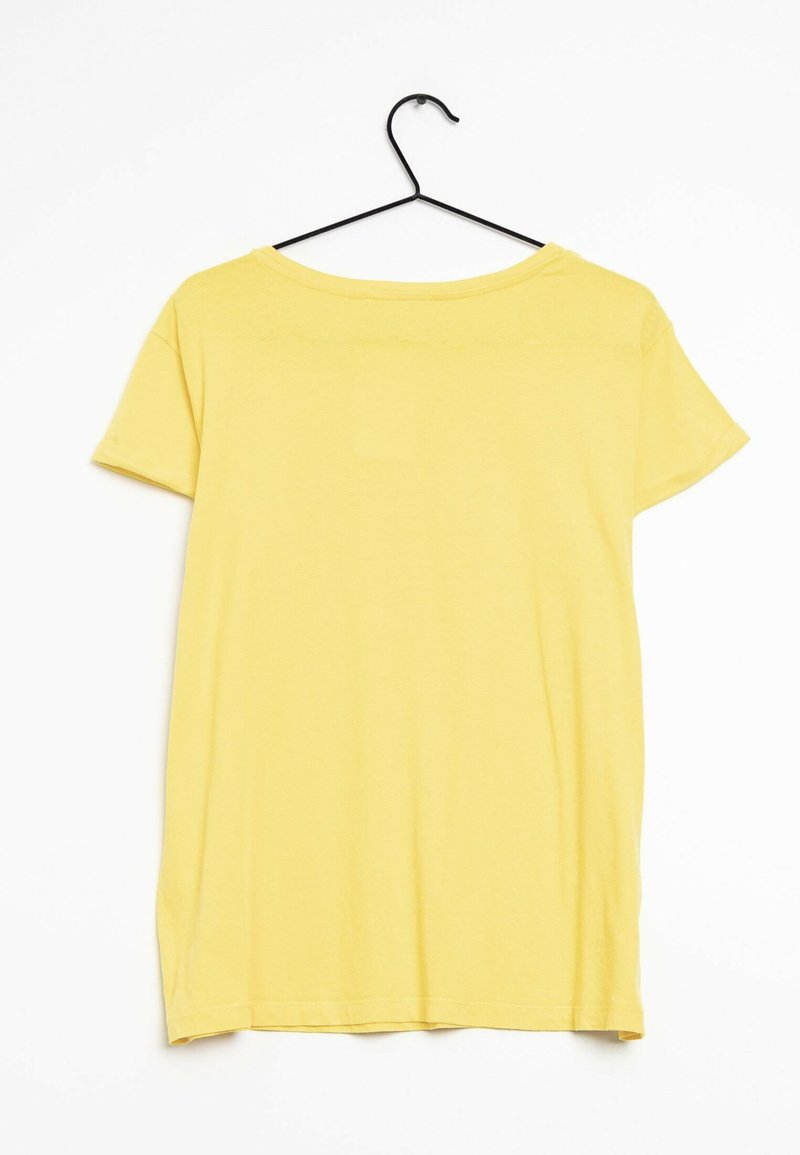 Mango Camiseta estampada yellow/amarillo (Segunda mano