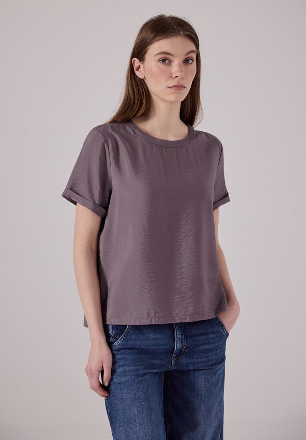 MIT SCHLITZEN - T-Shirt basic - rosa