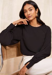 Friends Like These LONG SLEEVE CUFF DETAIL REGULAR FIT - Camicetta - black