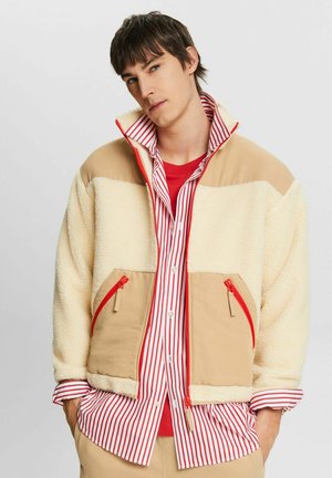 Fleece jacket - cream beige