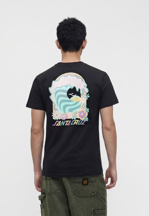 Santa Cruz, FREE SPIRIT WAVE UNISEX - Nyomott mintás póló - black